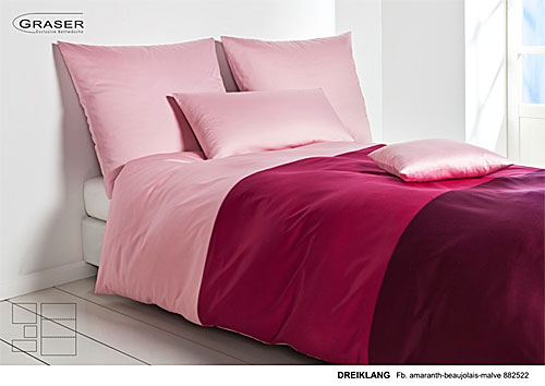 GRASER luxury bed linen - mako satin multi colour - mod. Dreiklang