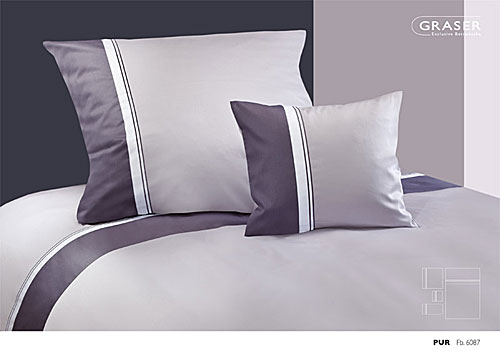GRASER luxury bed linen - mako satin multi colour - mod. pur
