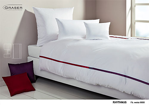 GRASER luxury bed linen - mako satin multi colour - mod. rhythmus