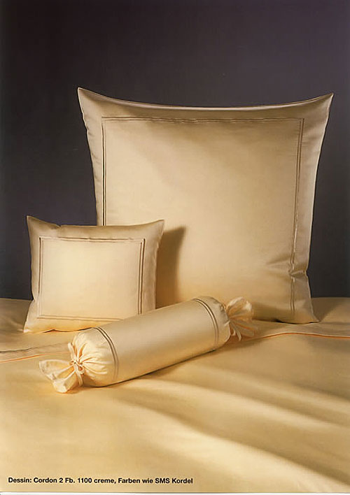 GRASER luxury bed linen - mako satin plain colour - mod. cordon2