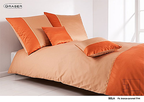GRASER luxury bed linen - mako satin two colours - mod. Bela