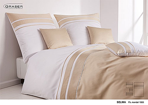 GRASER luxury bed linen - mako satin two colours - mod. Selima