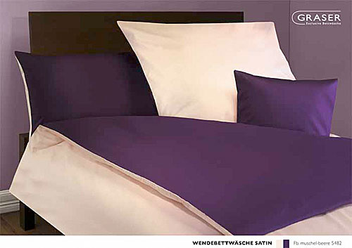 GRASER luxury bed linen - mako satin two colours - mod. Wende-Satin