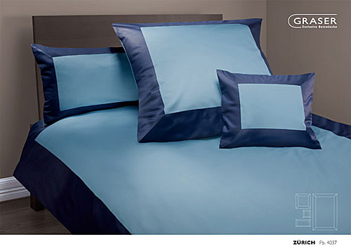 GRASER Bettwäsche - Satin zweifarbig - Modell Zuerich