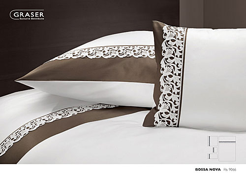 GRASER luxury bed linen - soft lace on mako satin - mod. Bossanova