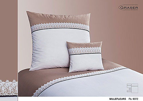 GRASER luxury bed linen - soft lace on mako satin - mod. Millefleur