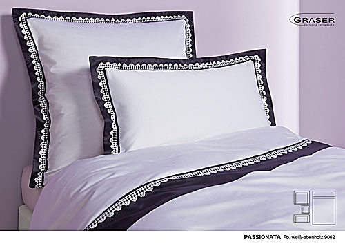 GRASER luxury bed linen - soft lace on mako satin - mod. Passionata