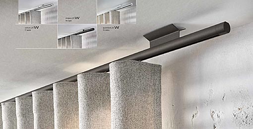 INTERSTIL Curtain rail Novum / ceiling fit