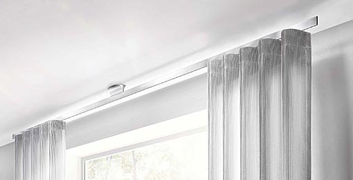 INTERSTIL riel de cortina Wing / montaje techo