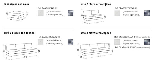 IE3i - modulares sofá Siesta
