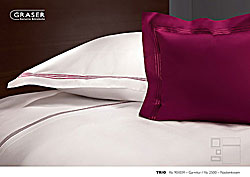 GRASER luxury bed linen - mako satin plain colour - model Trio