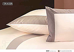 GRASER luxury bed linen - mako satin two colours - mod. Genf