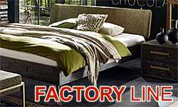 HASENA Factory-Line - Betten aus Akazienholz im Vintage-Stil