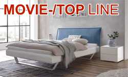 HASENA Soft-Line/Movie Line/Top Line series - moderne Betten aus folienbeschichtetem MDF