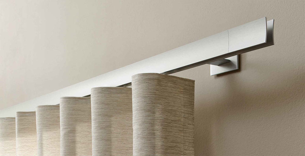 Interstil Wellenvorhang-Schiene Sail für Wandmontage