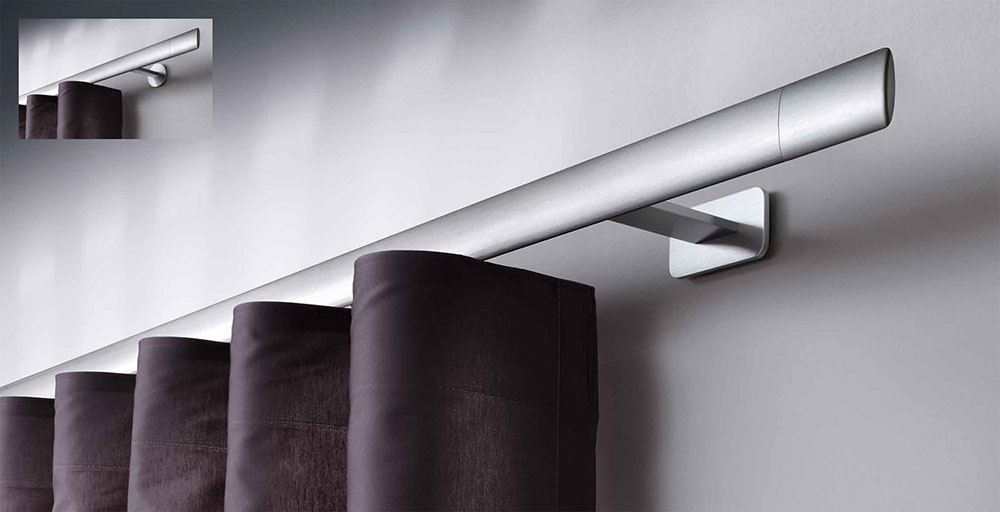 Interstil Wellenvorhang-Schiene Trim für Wandmontage