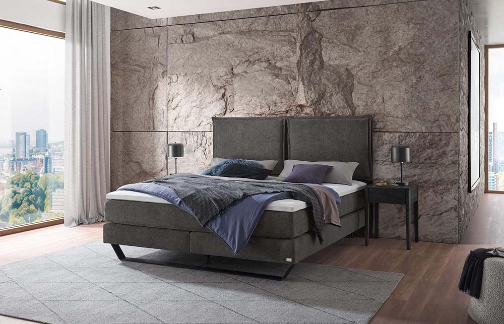 boxspring bed modern series from HASENA