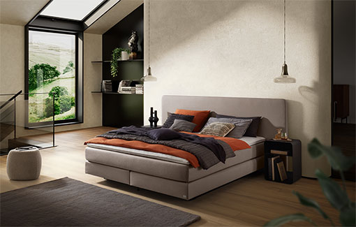 HASENA cama boxspring modern-willow-clara