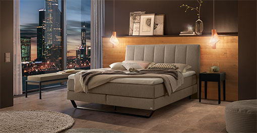 HASENA boxspring bed ambra