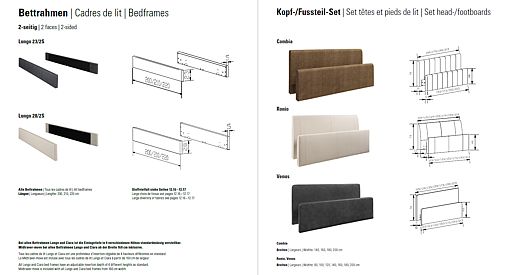 HASENA Dream Line bedframes 2 sided - side rails