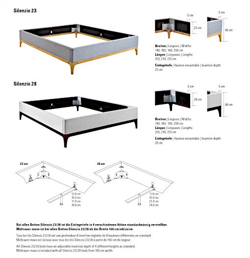 HASENA Dream Line bedframe Silenzio