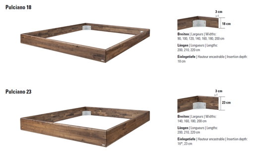 Flow Line Bedframe pulciano