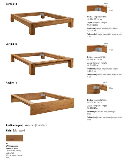 Oak wild frames bormio, cortina and aspino