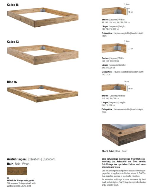 Oak wild frames cadro and bloc